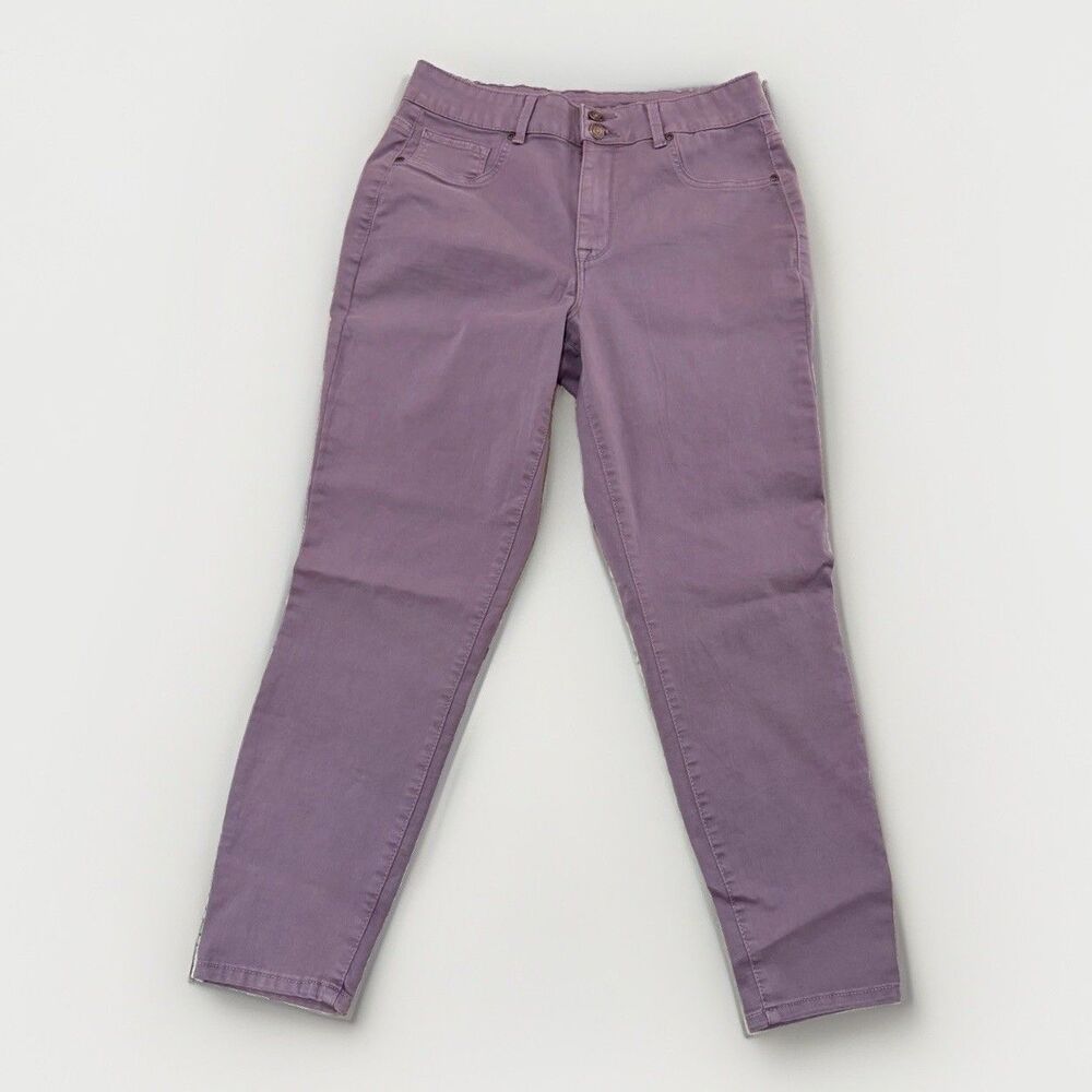 maurices Jeans Women's Purple Dark Wash Skinny Jeans. Size Large Short